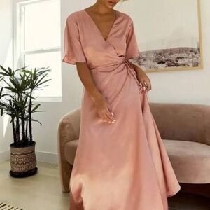 Whimsy + Row Lola Dress in Blush